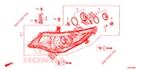 KOPLAMP  voor Honda CIVIC TOURER 1.8 COMFORT 5 deuren 5-traps automatische versnellingsbak 2015