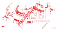 VOOR BUMPER  voor Honda CIVIC TOURER 1.8 COMFORT 5 deuren 5-traps automatische versnellingsbak 2015