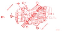 DOORVOERTULLE (INFERIEUR) voor Honda CIVIC TOURER 1.8 EXECUTIVE NAVI 5 deuren 6-versnellings handgeschakelde versnellingsbak 2015