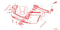 ACHTER BUMPER  voor Honda CIVIC TOURER 1.8 EXECUTIVE 5 deuren 6-versnellings handgeschakelde versnellingsbak 2015