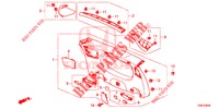ACHTERKLEP VOERING/ ACHTER PANEEL VOERING(2DE)  voor Honda CIVIC TOURER 1.8 EXECUTIVE 5 deuren 6-versnellings handgeschakelde versnellingsbak 2015