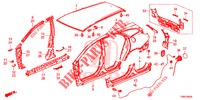 BUITEN PANELEN/ACHTER PANEEL  voor Honda CIVIC TOURER 1.8 EXECUTIVE 5 deuren 6-versnellings handgeschakelde versnellingsbak 2015