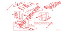 GEREEDSCHAP/KRIK  voor Honda CIVIC TOURER 1.8 EXECUTIVE 5 deuren 6-versnellings handgeschakelde versnellingsbak 2015