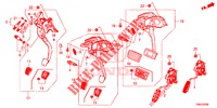 PEDAAL (LH) voor Honda CIVIC TOURER 1.8 EXECUTIVE 5 deuren 6-versnellings handgeschakelde versnellingsbak 2015