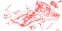 VLOERMAT/ISOLATOR  voor Honda CIVIC TOURER 1.8 EXECUTIVE 5 deuren 6-versnellings handgeschakelde versnellingsbak 2015