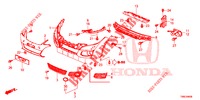 VOOR BUMPER  voor Honda CIVIC TOURER 1.8 EXECUTIVE 5 deuren 6-versnellings handgeschakelde versnellingsbak 2015