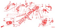 VOOR PORTIER SLOTEN/BUITEN HENDEL  voor Honda CIVIC TOURER 1.8 EXECUTIVE 5 deuren 6-versnellings handgeschakelde versnellingsbak 2015