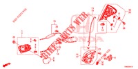 ACHTER PORTIER SLOTEN/BUITEN HENDEL  voor Honda CIVIC TOURER 1.8 LIFESTYLE 5 deuren 5-traps automatische versnellingsbak 2015