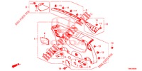 ACHTERKLEP VOERING/ ACHTER PANEEL VOERING(2DE)  voor Honda CIVIC TOURER 1.8 LIFESTYLE 5 deuren 5-traps automatische versnellingsbak 2015