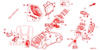 BEDIENINGSEENNEID (CABINE) (1) (LH) voor Honda CIVIC TOURER 1.8 LIFESTYLE 5 deuren 5-traps automatische versnellingsbak 2015