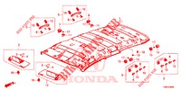 DAK VOERING  voor Honda CIVIC TOURER 1.8 LIFESTYLE 5 deuren 5-traps automatische versnellingsbak 2015