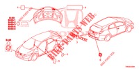 EMBLEMEN/WAARSCHUWINGSLABELS  voor Honda CIVIC TOURER 1.8 LIFESTYLE 5 deuren 5-traps automatische versnellingsbak 2015