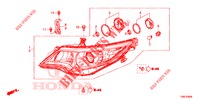 KOPLAMP  voor Honda CIVIC TOURER 1.8 LIFESTYLE 5 deuren 5-traps automatische versnellingsbak 2015