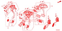 PEDAAL (LH) voor Honda CIVIC TOURER 1.8 LIFESTYLE 5 deuren 5-traps automatische versnellingsbak 2015