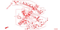 ACHTERKLEP VOERING/ ACHTER PANEEL VOERING(2DE)  voor Honda CIVIC TOURER DIESEL 1.6 STYLE NAVI 5 deuren 6-versnellings handgeschakelde versnellingsbak 2016