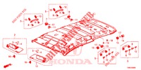 DAK VOERING  voor Honda CIVIC TOURER DIESEL 1.6 STYLE NAVI 5 deuren 6-versnellings handgeschakelde versnellingsbak 2016