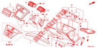 INSTRUMENTEN AFWERKING (COTE DE PASSAGER) (LH) voor Honda CIVIC TOURER DIESEL 1.6 STYLE NAVI 5 deuren 6-versnellings handgeschakelde versnellingsbak 2016