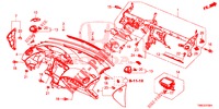 INSTRUMENTEN PANEEL BOVEN (LH) voor Honda CIVIC TOURER DIESEL 1.6 STYLE NAVI 5 deuren 6-versnellings handgeschakelde versnellingsbak 2016