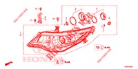 KOPLAMP  voor Honda CIVIC TOURER DIESEL 1.6 STYLE NAVI 5 deuren 6-versnellings handgeschakelde versnellingsbak 2016