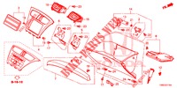 INSTRUMENTEN AFWERKING (COTE DE PASSAGER) (LH) voor Honda CIVIC TOURER DIESEL 1.6 EXECUTIVE 5 deuren 6-versnellings handgeschakelde versnellingsbak 2016