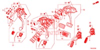 PEDAAL (LH) voor Honda CIVIC TOURER DIESEL 1.6 EXECUTIVE 5 deuren 6-versnellings handgeschakelde versnellingsbak 2016