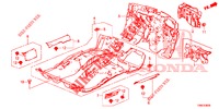 VLOERMAT/ISOLATOR  voor Honda CIVIC TOURER DIESEL 1.6 EXECUTIVE 5 deuren 6-versnellings handgeschakelde versnellingsbak 2016