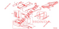GEREEDSCHAP/KRIK  voor Honda CIVIC TOURER DIESEL 1.6 LIFSTYLE 5 deuren 6-versnellings handgeschakelde versnellingsbak 2016