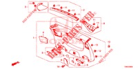 ACHTERKLEP VOERING/ ACHTER PANEEL VOERING(2DE)  voor Honda CIVIC TOURER 1.8 COMFORT 5 deuren 6-versnellings handgeschakelde versnellingsbak 2016