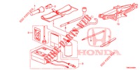 GEREEDSCHAP/KRIK  voor Honda CIVIC TOURER 1.8 COMFORT 5 deuren 6-versnellings handgeschakelde versnellingsbak 2016
