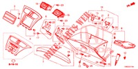 INSTRUMENTEN AFWERKING (COTE DE PASSAGER) (LH) voor Honda CIVIC TOURER 1.8 COMFORT 5 deuren 6-versnellings handgeschakelde versnellingsbak 2016