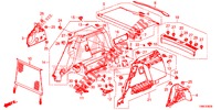 KOFFERBAK ZIJ BEKLEDING  voor Honda CIVIC TOURER 1.8 COMFORT 5 deuren 6-versnellings handgeschakelde versnellingsbak 2016