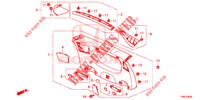 ACHTERKLEP VOERING/ ACHTER PANEEL VOERING(2DE)  voor Honda CIVIC TOURER 1.8 EXECUTIVE NAVI 5 deuren 5-traps automatische versnellingsbak 2016