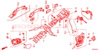 VOOR PORTIER SLOTEN/BUITEN HENDEL  voor Honda CIVIC TOURER 1.8 EXECUTIVE NAVI 5 deuren 5-traps automatische versnellingsbak 2016