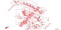ACHTERKLEP VOERING/ ACHTER PANEEL VOERING(2DE)  voor Honda CIVIC TOURER 1.8 EXECUTIVE 5 deuren 5-traps automatische versnellingsbak 2016