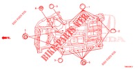 DOORVOERTULLE (INFERIEUR) voor Honda CIVIC TOURER 1.8 EXECUTIVE 5 deuren 5-traps automatische versnellingsbak 2016