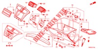 INSTRUMENTEN AFWERKING (COTE DE PASSAGER) (LH) voor Honda CIVIC TOURER 1.8 EXECUTIVE 5 deuren 5-traps automatische versnellingsbak 2016