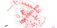 ACHTERKLEP VOERING/ ACHTER PANEEL VOERING(2DE)  voor Honda CIVIC TOURER 1.8 LIFESTYLE 5 deuren 6-versnellings handgeschakelde versnellingsbak 2016