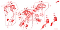 PEDAAL (LH) voor Honda CIVIC TOURER 1.8 LIFESTYLE 5 deuren 5-traps automatische versnellingsbak 2016
