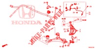 VOOR KNOKKEL  voor Honda CIVIC TOURER 1.8 LIFESTYLE 5 deuren 5-traps automatische versnellingsbak 2016