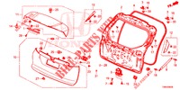 ACHTERKLEP PANEEL(2DE)  voor Honda CIVIC TOURER DIESEL 1.6 ELEGANCE 5 deuren 6-versnellings handgeschakelde versnellingsbak 2017