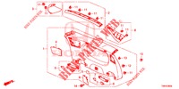 ACHTERKLEP VOERING/ ACHTER PANEEL VOERING(2DE)  voor Honda CIVIC TOURER DIESEL 1.6 ELEGANCE 5 deuren 6-versnellings handgeschakelde versnellingsbak 2017