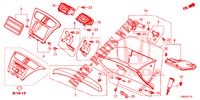 INSTRUMENTEN AFWERKING (COTE DE PASSAGER) (LH) voor Honda CIVIC TOURER DIESEL 1.6 ELEGANCE 5 deuren 6-versnellings handgeschakelde versnellingsbak 2017