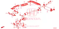 UITLAATPIJP/GELUIDDEMPER (DIESEL) voor Honda CIVIC TOURER DIESEL ELEGANCE 5 deuren 6-versnellings handgeschakelde versnellingsbak 2017