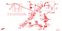 VOOR KNOKKEL  voor Honda CIVIC TOURER DIESEL 1.6 ELEGANCE 5 deuren 6-versnellings handgeschakelde versnellingsbak 2017