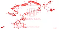 UITLAATPIJP/GELUIDDEMPER (DIESEL) voor Honda CIVIC TOURER DIESEL ELEGANCE L 5 deuren 6-versnellings handgeschakelde versnellingsbak 2017