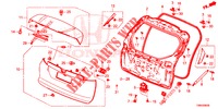 ACHTERKLEP PANEEL(2DE)  voor Honda CIVIC TOURER DIESEL 1.6 SPORT NAVI 5 deuren 6-versnellings handgeschakelde versnellingsbak 2017