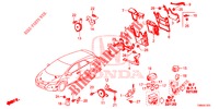 BEDIENINGSEENNEID (COMPARTIMENT MOTEUR) (1) (DIESEL) voor Honda CIVIC TOURER DIESEL 1.6 SPORT NAVI 5 deuren 6-versnellings handgeschakelde versnellingsbak 2017