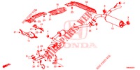 UITLAATPIJP/GELUIDDEMPER (DIESEL) voor Honda CIVIC TOURER DIESEL 1.6 SPORT NAVI 5 deuren 6-versnellings handgeschakelde versnellingsbak 2017