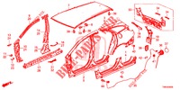 BUITEN PANELEN/ACHTER PANEEL  voor Honda CIVIC TOURER DIESEL 1.6 EXECUTIVE 5 deuren 6-versnellings handgeschakelde versnellingsbak 2017