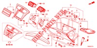 INSTRUMENTEN AFWERKING (COTE DE PASSAGER) (LH) voor Honda CIVIC TOURER DIESEL 1.6 LIFSTYLE 5 deuren 6-versnellings handgeschakelde versnellingsbak 2017
